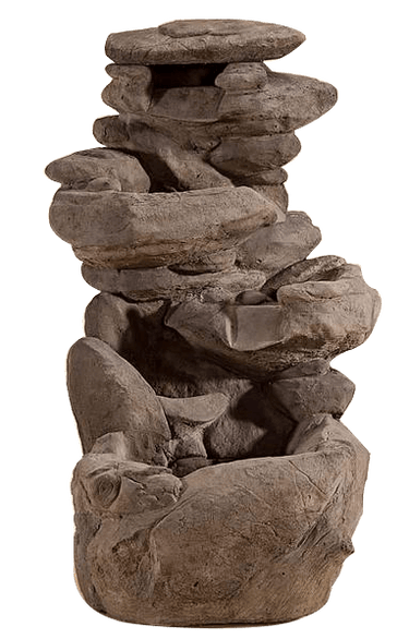 Rock Falls Outdoor Cast Stone Garden Fountain Fountain Tuscan